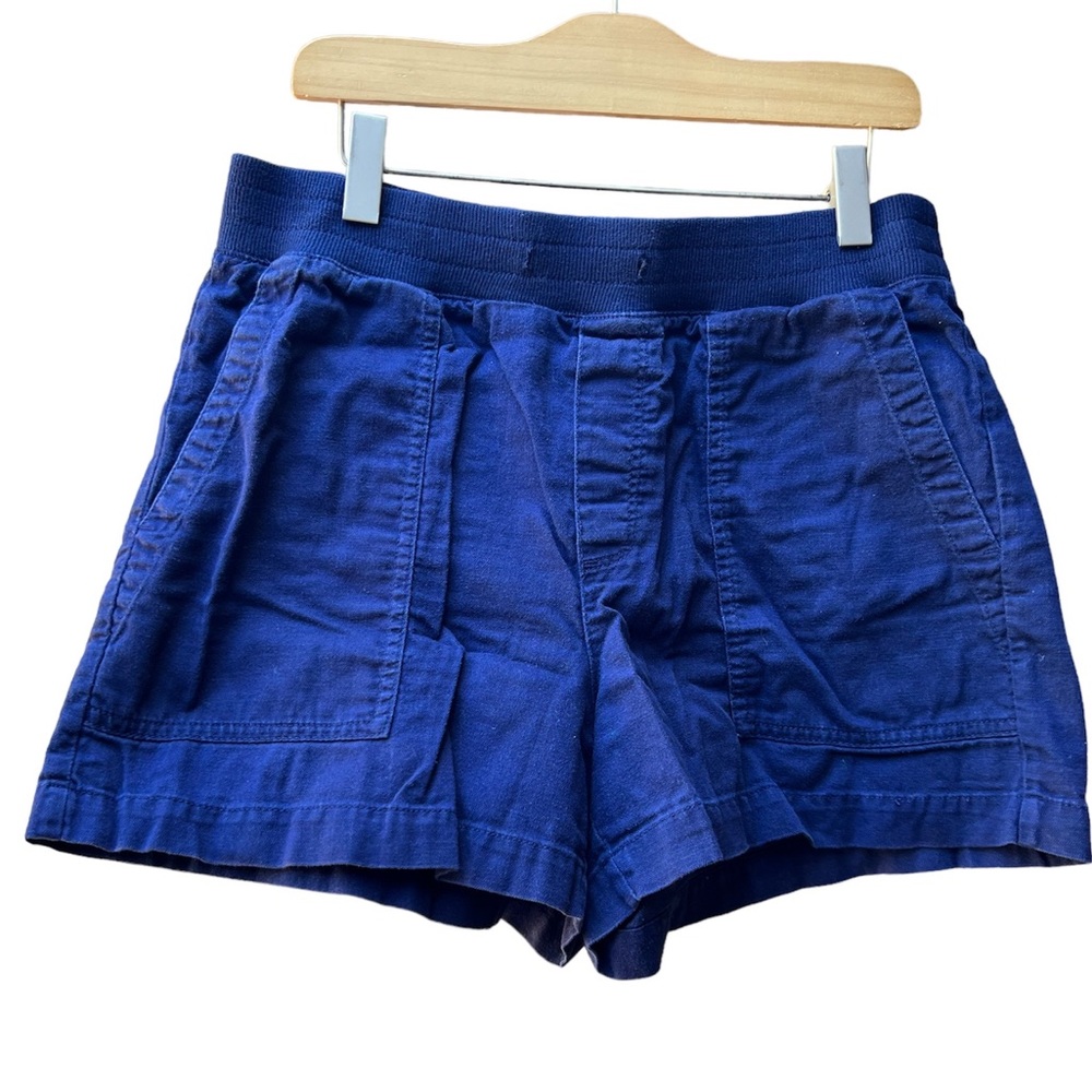 GAP RIB TWILL PULL ON SHORTS NAVY BLUE SIZE XS